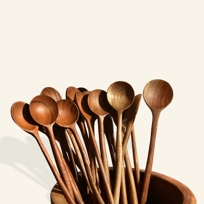 Wooden cocktail spoons (set of 4)