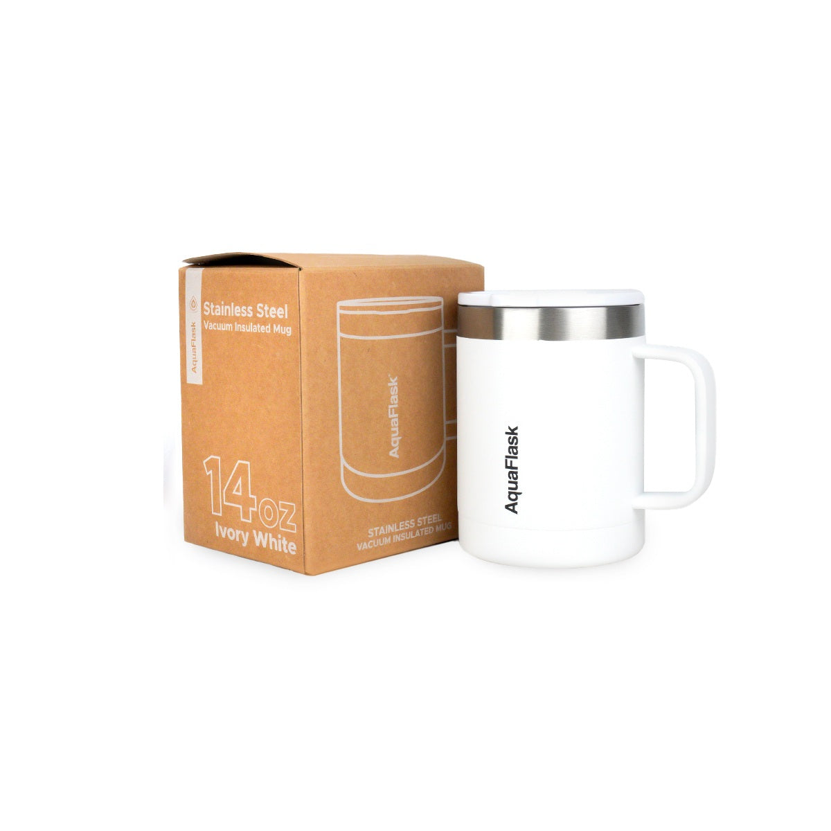 Mug Aquaflask isotherme avec couvercle et anse 415 ml (14 oz)
