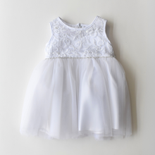 Robe de cérémonie bébé en dentelle illusion