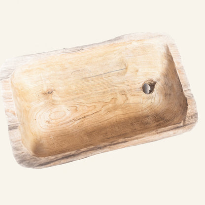 Recycled Teak Square Bowl