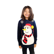 Lot Famille - Pull Bonhomme de Neige avec un Pompom