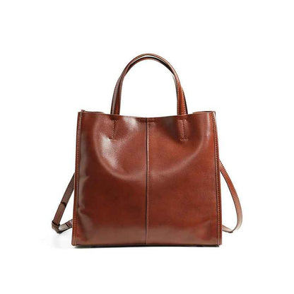 Sac à main élégant et polyvalent en cuir véritable haut de gamme pour femme