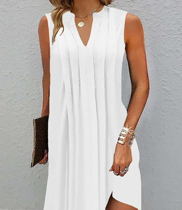 Robe plissée multi-pli pour femme