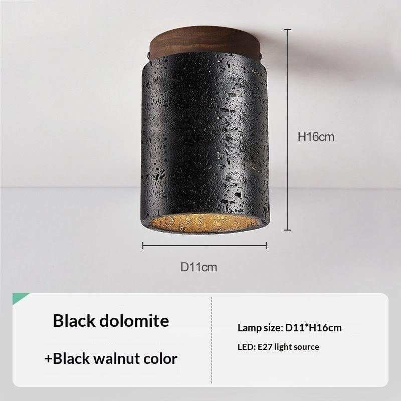 Plafonnier de style japonais tendance, forme grotte jaune, pour usage domestique