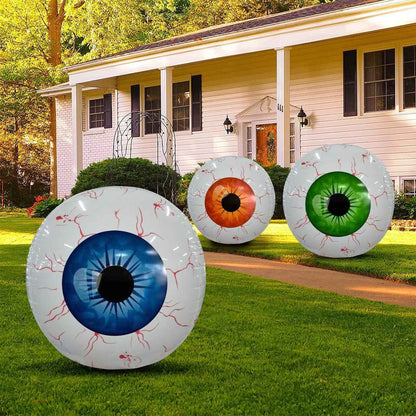 Décoration gonflable de ballon globe oculaire pour Halloween – Décoration de jardin géante et effrayante pour fête d'Halloween