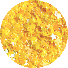 Yellow 5 pointed Star Glitter
