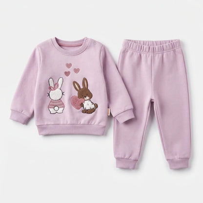 Lovely Bunnies Cotton Joggers Set