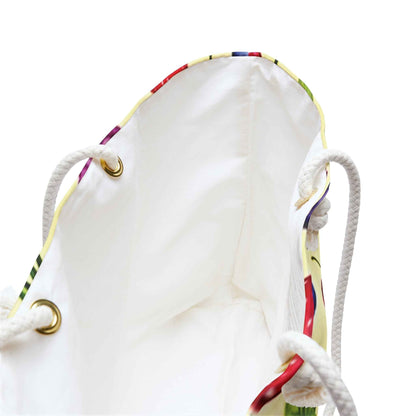 Sac de voyage imprimé fraises et myrtilles | Cabas motif fruits | Grand cabas