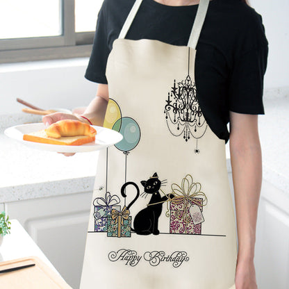 Tablier de chat mignon style dessin animé européen et américain