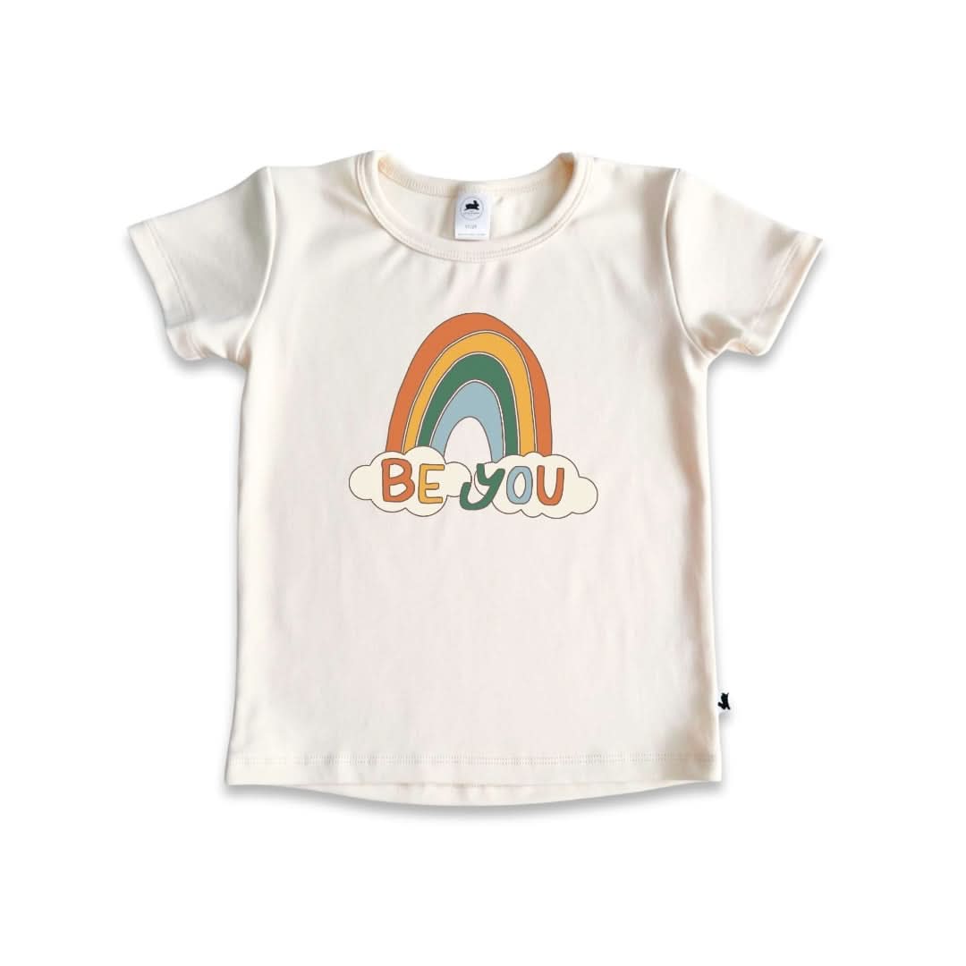 Baby/Kids Graphic Bamboo T-Shirt | Confetti Joy Donut On Classic Blue