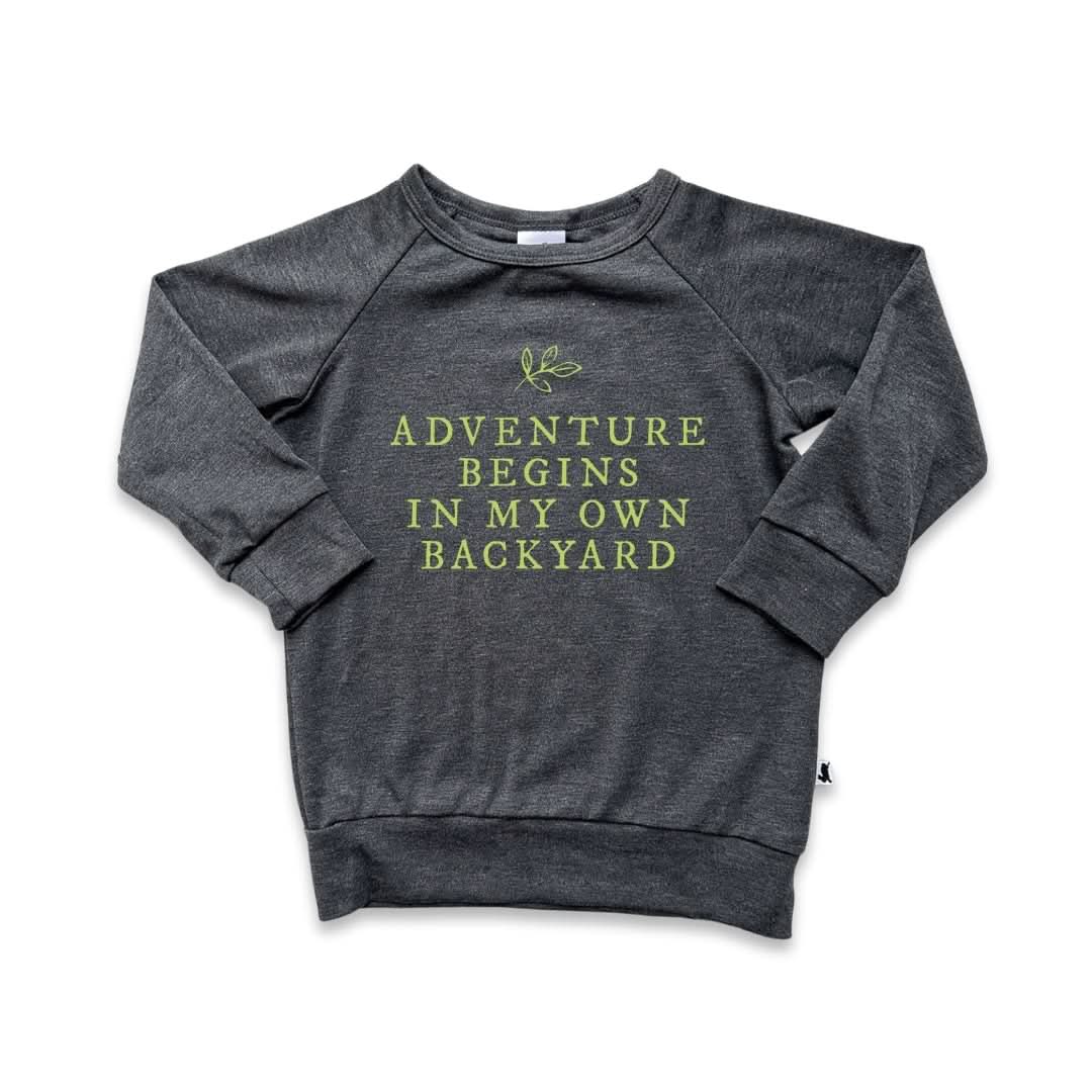 Baby/Kids' Graphic Bamboo Raglan Sleeve Pullover | Kindness Is Key In Rose