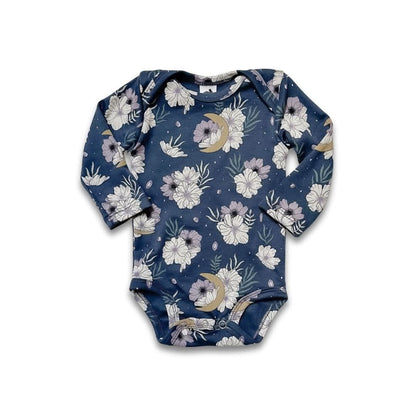 Bamboo Baby Long-Sleeved Bodysuit | Night Sky