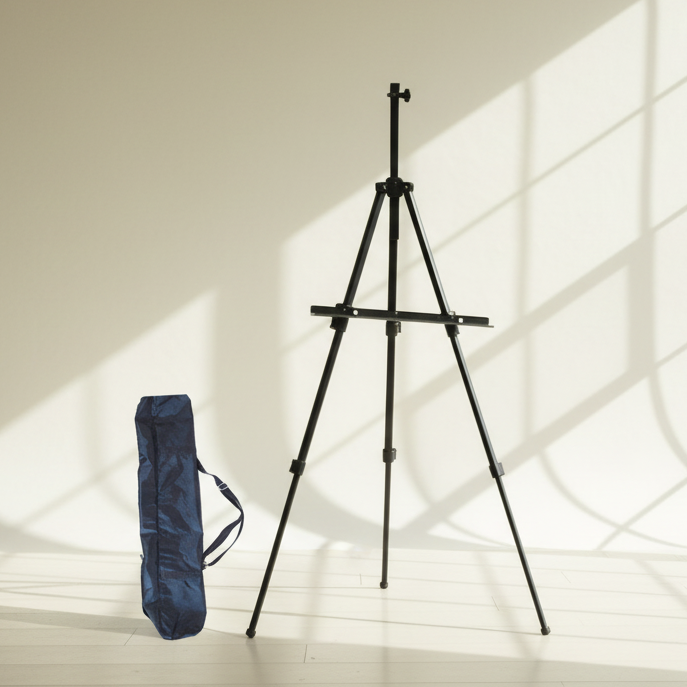 Trépied portable en acier pour chevalet de campagne + Sac de transport