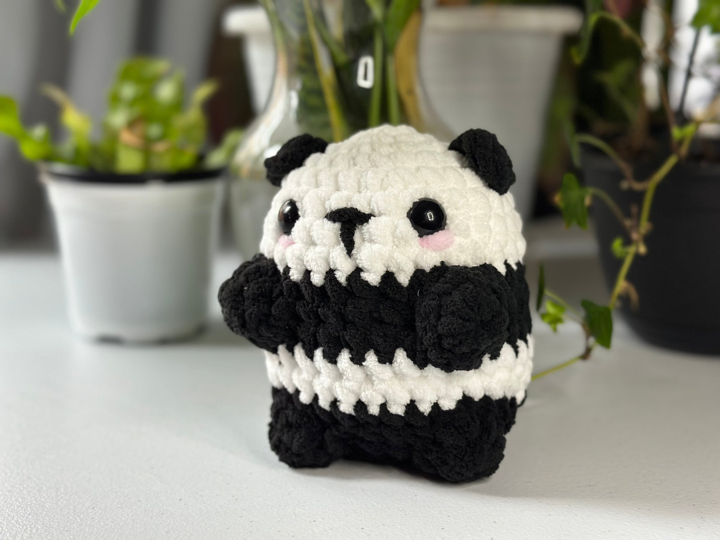 Crochet Panda Plushie: Handmade Panda Amigurumi Toy