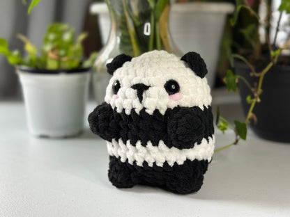 Crochet Panda Plushie: Handmade Panda Amigurumi Toy