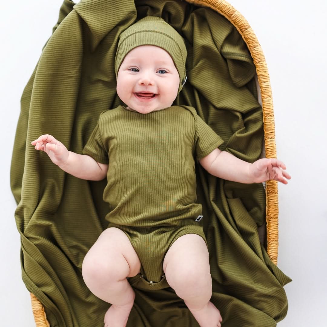 Baby Bamboo Bodysuit | Palm Fronds