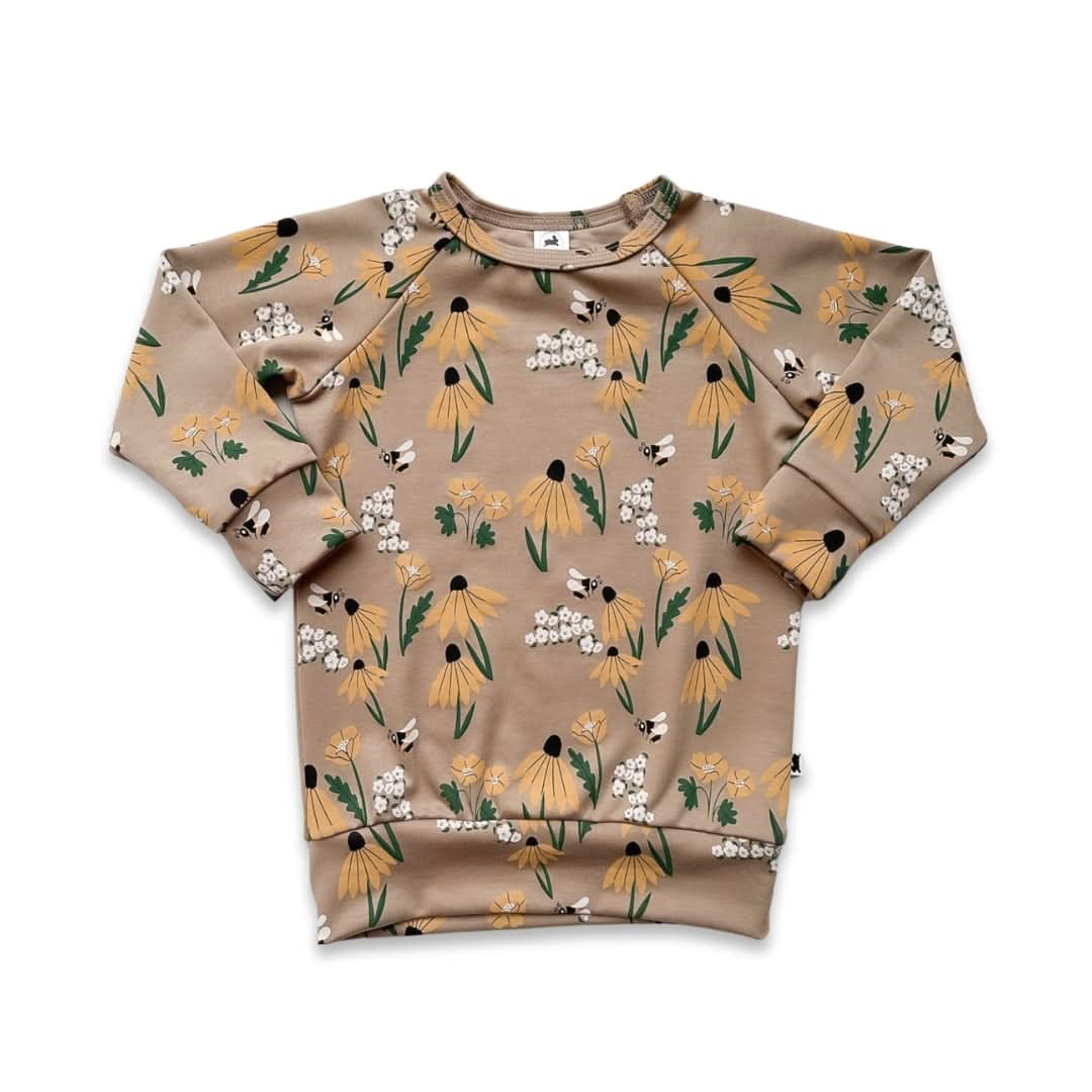Baby/Kids' Bamboo Raglan Pullover | Bumblebee Meadow