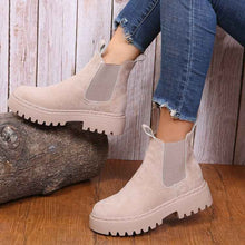 Bottines de mode pour femmes – Bottines Martin classiques en cuir synthétique au style décontracté