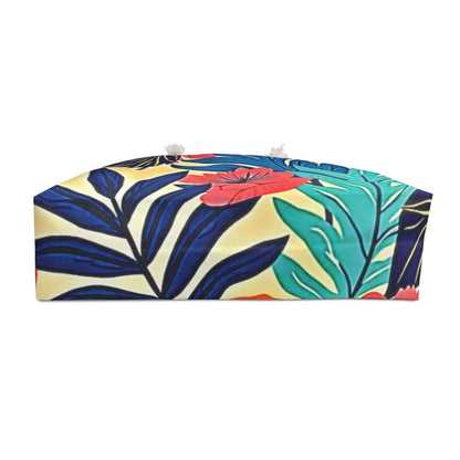 Sac de voyage à motifs floraux tropicaux | Grand sac de plage, sac de vacances