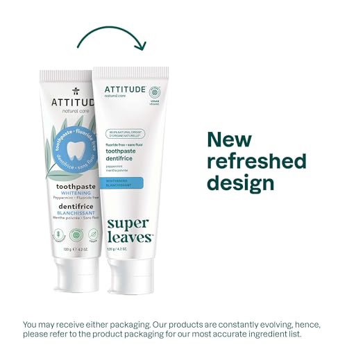 Attitude - Dentifrice sans fluor - Blancheur (120 g)