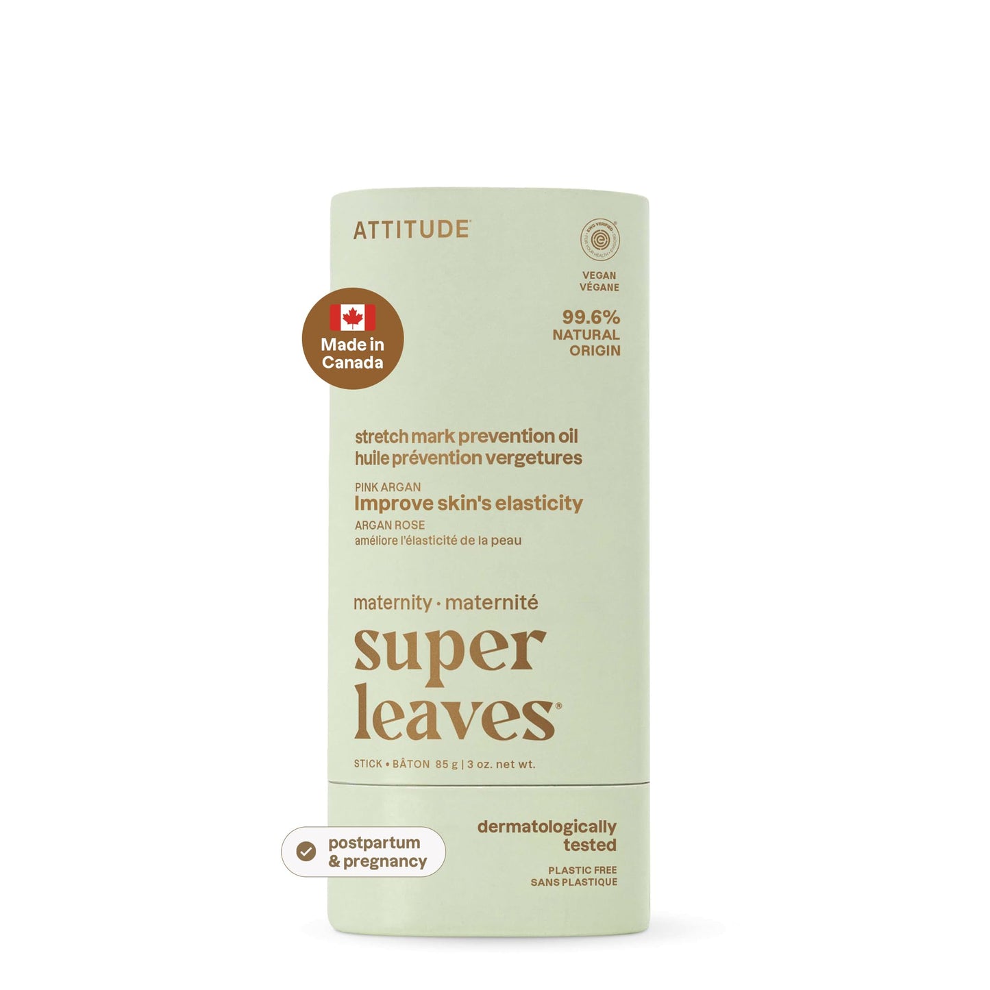Attitude - Beurre corporel en bâton - Argan rose (85g)