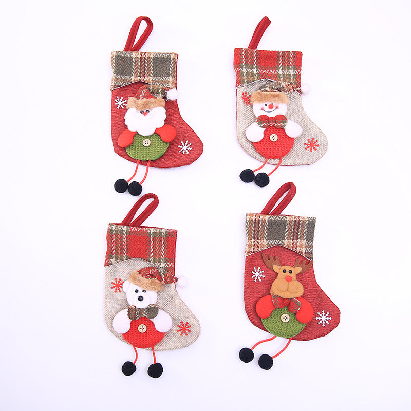 Christmas Stocking Pendant – Festive Holiday Gift Bag Hanging Decoration
