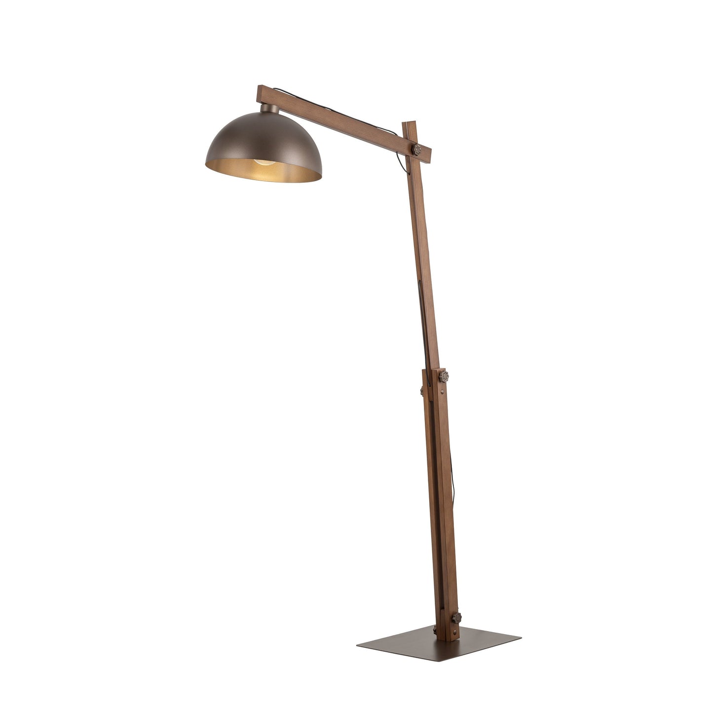 Lampadaire Minimaliste Scandinave Oslo Marron pour Salon, Chambre et Éclairage Intérieur Moderne