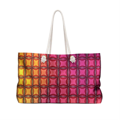 Sac de voyage à motifs géométriques colorés | Motif dégradé arc-en-ciel