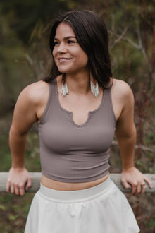 Ribbed Tank *Built in Bra