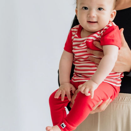 Baby/Kids' Bamboo Pocket T-Shirt | Rainbow Stripe