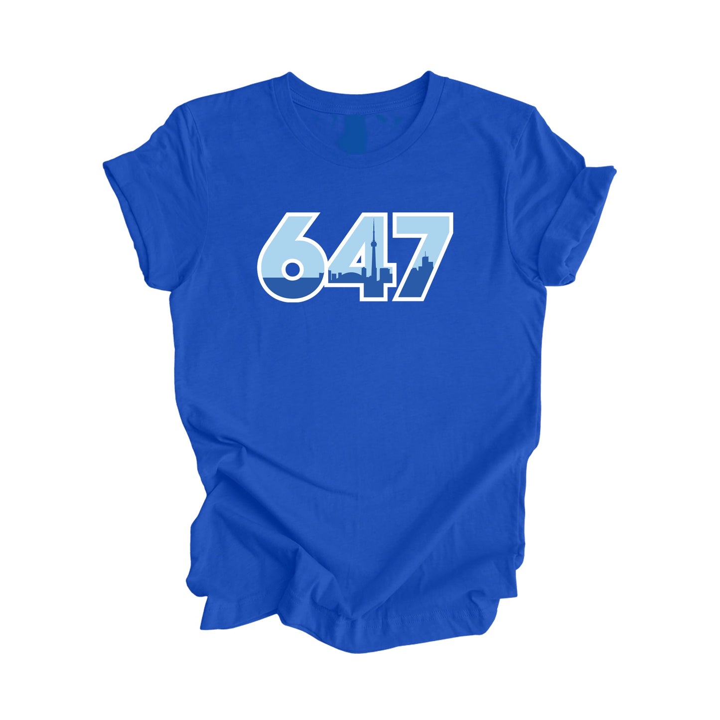 T-shirt unisexe 647 Toronto Ontario Canada indicatif régional ville Skyline cadeau - Inspired X