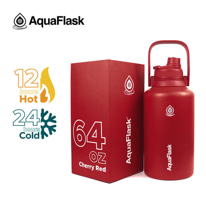 Bouteilles d'eau isothermes sous vide AquaFlask Original 1893 ml (64 oz)