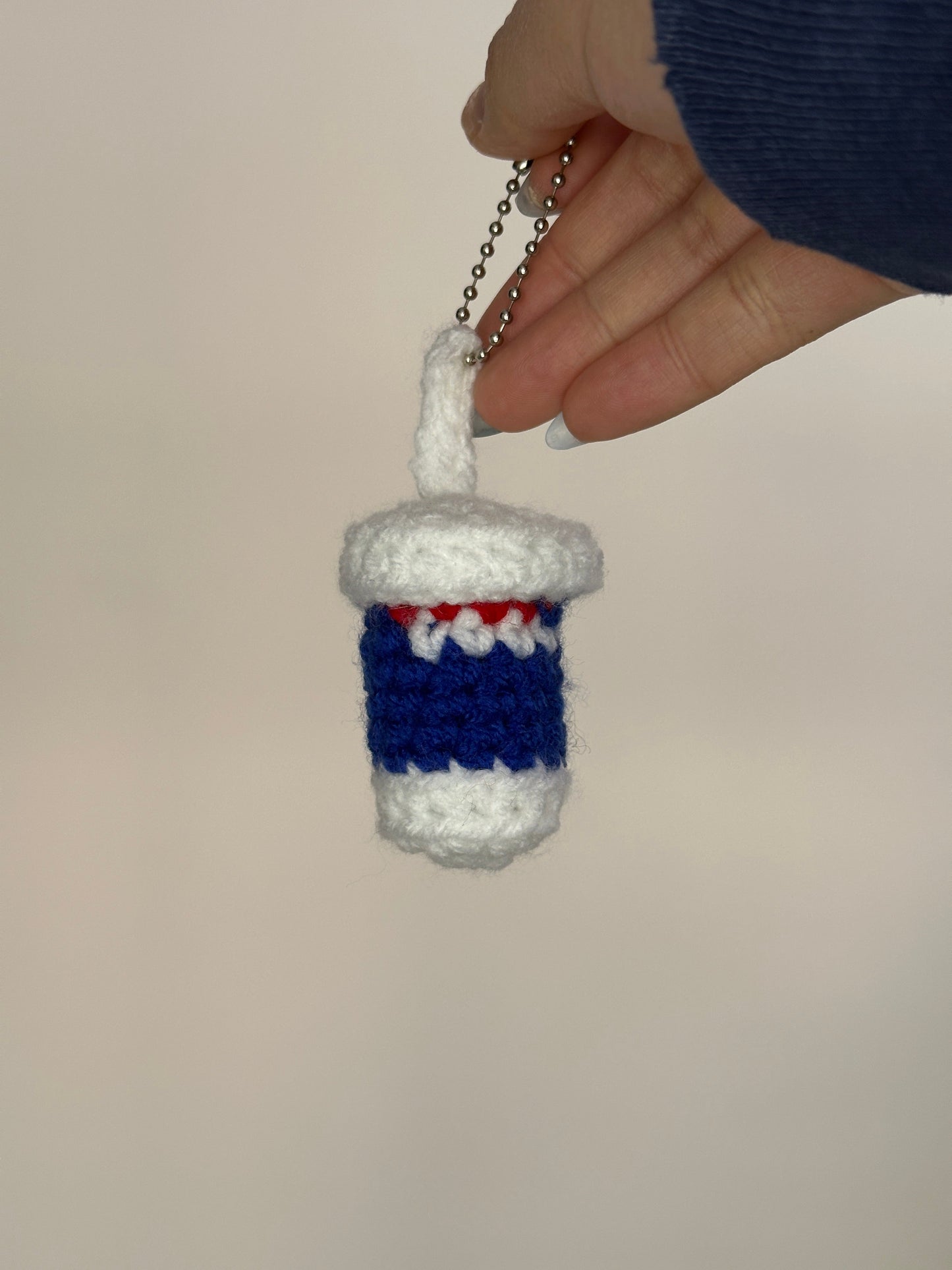 Crochet Couple Keychains - Magnetic Food Bag Charms