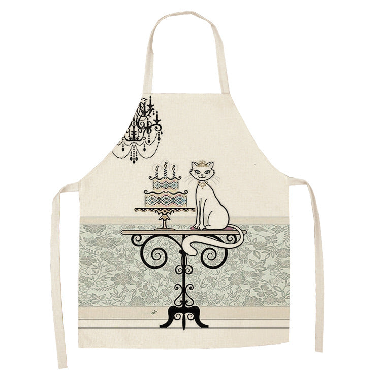 Tablier de chat mignon style dessin animé européen et américain