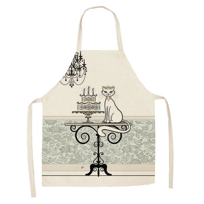 Tablier de chat mignon style dessin animé européen et américain