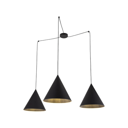 Suspension moderne CONO à 3 lampes pour îlot de cuisine, table de salle à manger et intérieurs contemporains