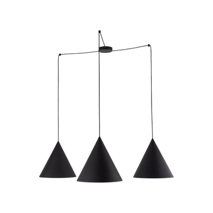 Suspension moderne CONO à 3 lampes pour îlot de cuisine, table de salle à manger et intérieurs contemporains