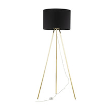 UMBERTO Black Modern Floor Lamp for Living Room & Bedroom (Clearance)