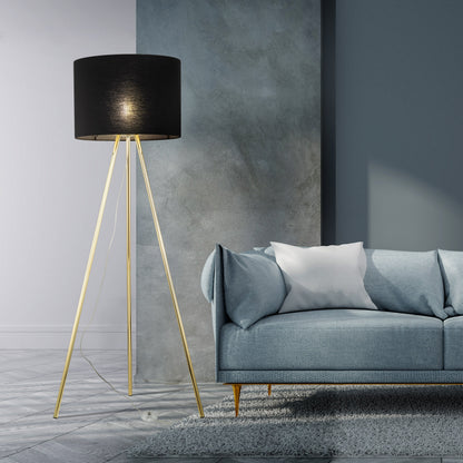 Lampadaire noir moderne UMBERTO pour salon et chambre (liquidation)