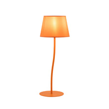 NICOLA Orange Mid-Century Modern Table Lamp for Bedroom & Living Room