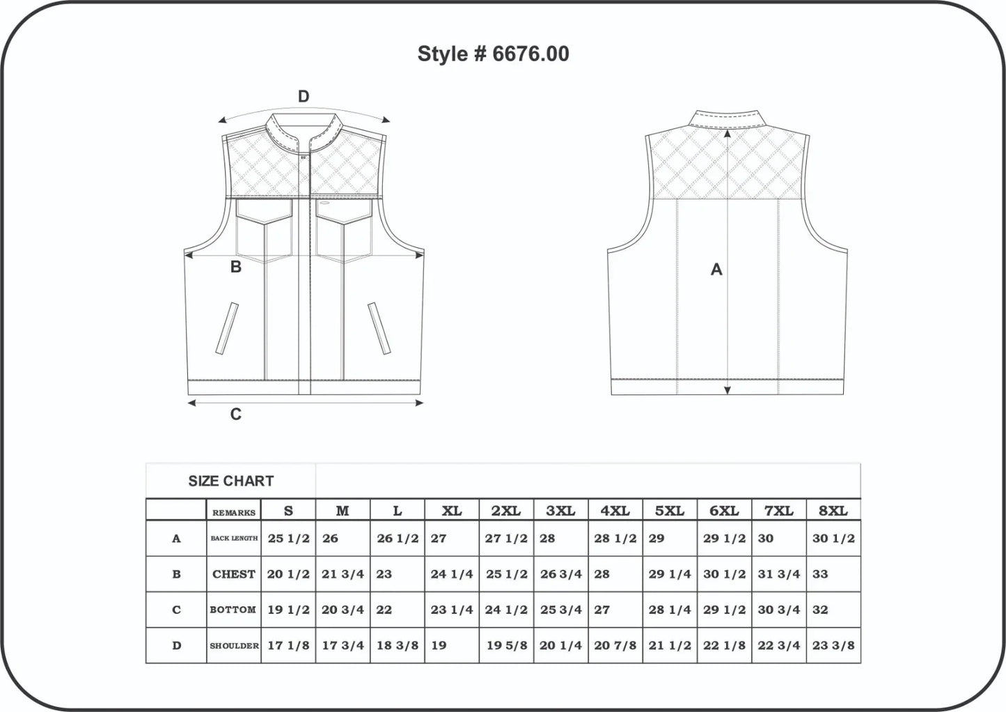 Gilet de club en jean et cuir Open Road pour homme