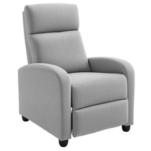 Light Grey Fabric Recliner Chair – Manual Home Theater & Living Room Armchair (United States & Canada Delivery Only)