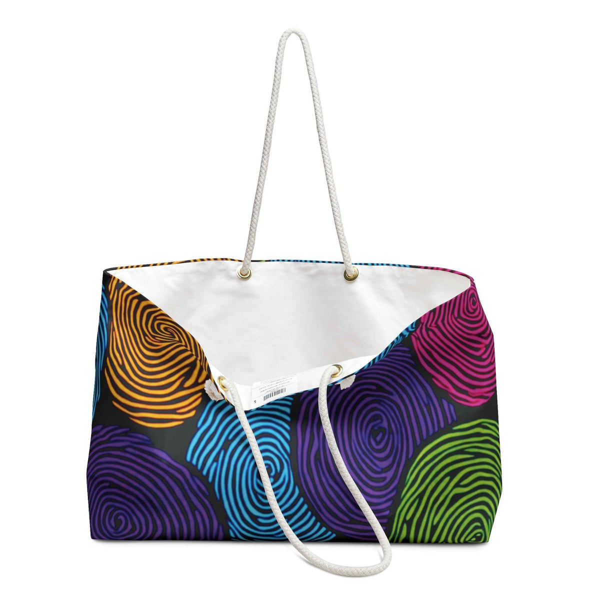 Sac de voyage grands formats à cercles tourbillonnants colorés | Motif abstrait éclatant | Sac de cabine pour maman occupée | Cadeaux pour la Fête des Mères