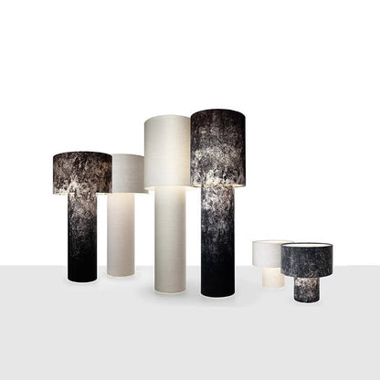 Lampe de table scandinave moderne en tissu – Luminaire décoratif pour chevet et salon avec structure en fer