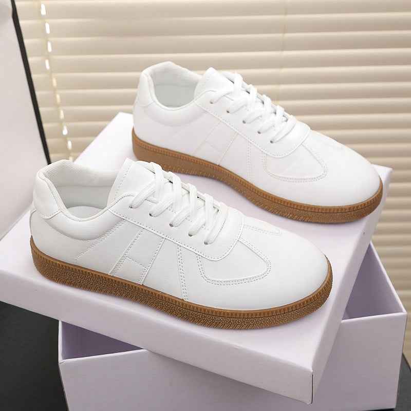 Baskets décontractées rétro pour femmes, chaussures plates à couche unique