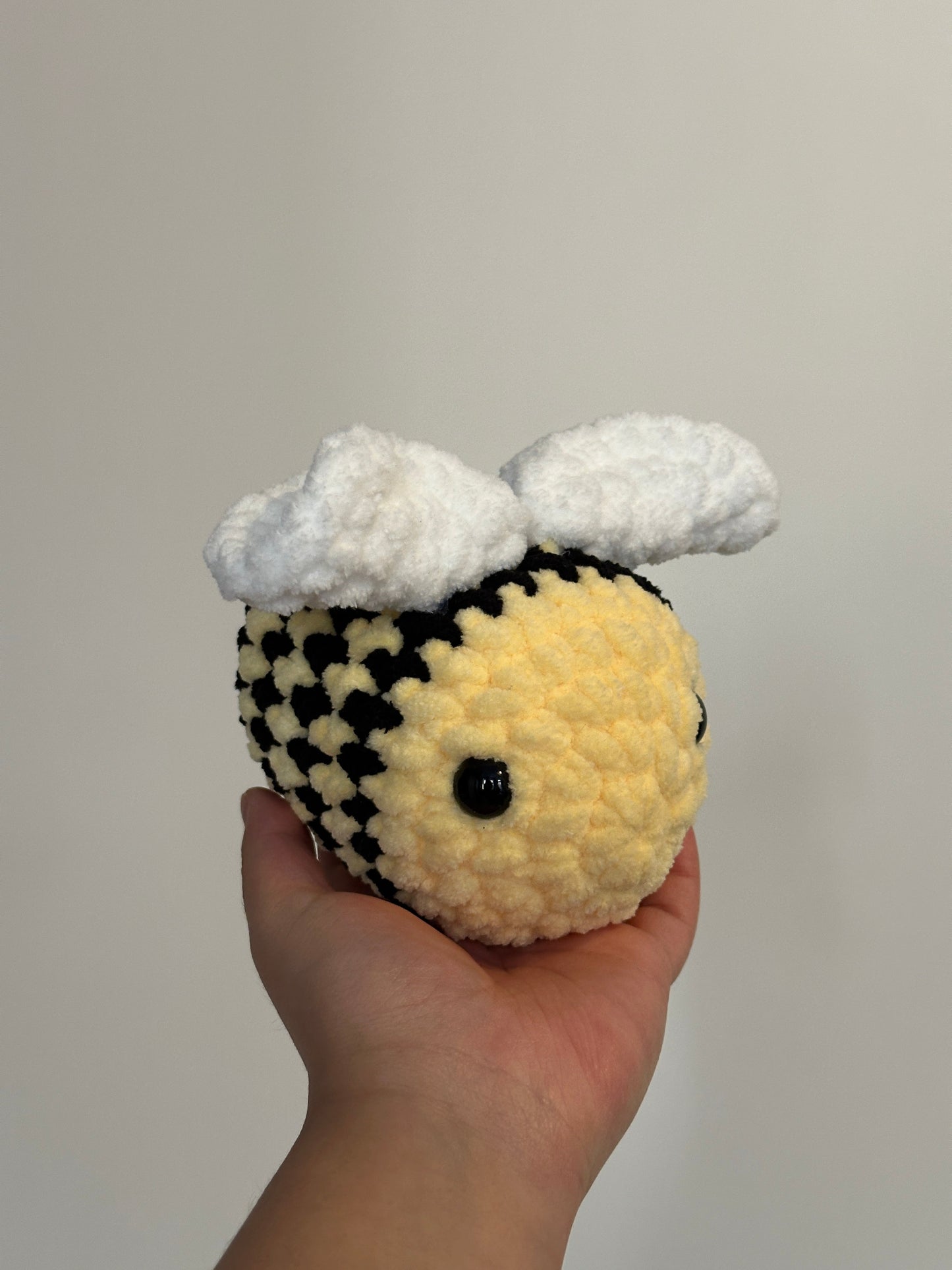 Handmade Crochet Bee Plushie – Bumblebee Toy