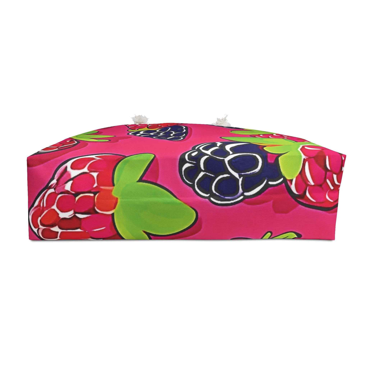 Sac de voyage à motif framboise mûre | Grand sac cabas rose vif