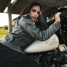 Blouson de moto en cuir pour femme BOL