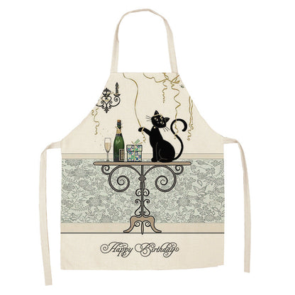 Tablier de chat mignon style dessin animé européen et américain