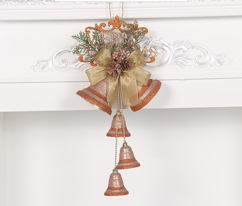 Christmas Bell Ornaments, Pearlescent Paper Tree Decorations